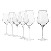 Set of 6 red wine glasses, crystalline glass, 490ml, Avant-Garde - K