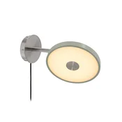 UMAGE LED-stenna svetilka Asteria Short, olivno zelena, jeklo, vtič - spalnica - Dizajn - olivno zelena, jeklena - Kovina
