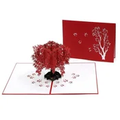 shumee 3D pop-up čestitka za valentinovo, romantični javor