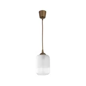 Brilagi - LED lestenec na kablu RETRO GLASS 1xE27/60W/230V premer 14 cm rjava/bela
