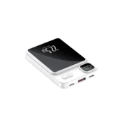 Power Bank Mag Charger 22,5W Digital Display 5000 mAh crno beli