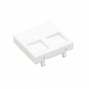 SIMC-45x45 modul protiprašni 2xRJ45 bel K45