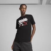 Mens Puma Graphics Moto Flag T-Shirt, Black, Size XXL, Clothing
