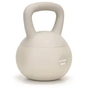 springos Soft Kettlebell, 10 kg utež za vadbo, žoga za trening, fitnes, bež, (5000136402)