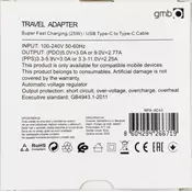 GEMBIRD Punjac brzi/ USB + Type C konektor/25W/ NPA-AC44