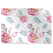 Decormat Podloga za zaščito tal Cvetje 120x90 cm 2 cm