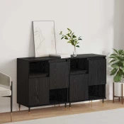 Komode 2 pcs Crni hrast
