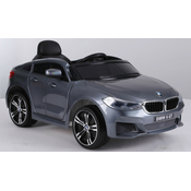 BMW GT 6 Licencirani Deciji auto na akumulator sa kožnim sedištima i mekim gumama - Sivi