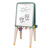 Tabuľa na kriedu a magnetky obojstranná Ultimate Easel Smoby s paletou na farby a úložným priestorom 13 doplnkov 125 cm výška od 3 rokov SM410106
