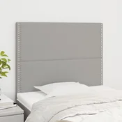 Uzglavlje svijetlosivo 100x5x118/128 cm tkanina