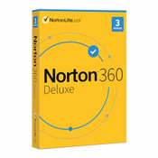 Norton Security 360 Deluxe, 3 PC, 1-leto, ESD licenca (kartica)