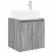 vidaXL vidaXL Umivalnik s pritrditev na steno Siva Sonoma 49,5 x 41 x 63 cm, (5000245339)