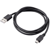 Akyga Akyga USB kabel USB-A vtič\, USB-mini-B vtič 1.0 m črna AK-USB-22, (20578049)
