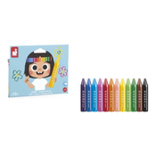 Janod Colorino Trikotne voščenke 12 barv