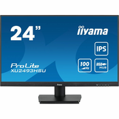 Monitor Iiyama 23.8 ProLite XU2493HSU-B6, IPS, Adaptive-Sync 100Hz, 1ms, HDMI, DP, 2xUSB 2.0, Zvucnici, Full HD XU2493HSU-B6