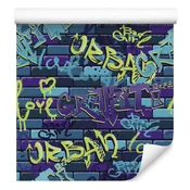 Graffiti tapeta za dnevno sobo in spalnico 50x1000 cm