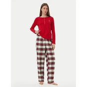 LAUREN RALPH LAUREN Pižama ILN72551F Pisana Relaxed Fit