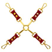 Taboom Bondage in Luxury Hogtie Red