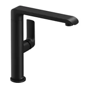 Ravak X070174 - Pipa za umivalnik/kuhinjsko korito FLAT 26,2 cm matna črna