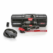 Vitlo Warn Axon 45-S Powersport, 12V, 2.041kg sa sintetičkim užetom i vodilicom s žičnim daljinskim, s pokazivačem preopterećenosti/zagrijavanja