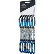 Climbing Technology Lime Set NY Pack of 6 Quickdraws Anthracite/Electric Blue 12 cm