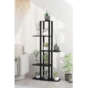Hanah Home Stalak za cvece Gardenia, 20x60x140 cm, Crni