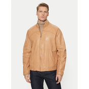 Milestone Usnjena jakna Winston 511099 60600 Rjava Regular Fit