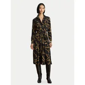 LAUREN RALPH LAUREN Srajčna obleka 200P13730001 Črna A-Line Fit