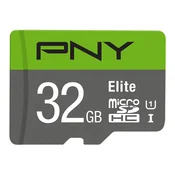 PNY 32GB microSDHC Elite Class 10 UHS-I + adapter P-SDU32GU185GW-GE
