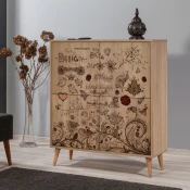 Hanah Home Komoda Multilux 95x111x36cm Hrast