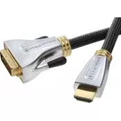 Vivanco ProWire AV cable, HDMI - DVI-D connector 1.5m