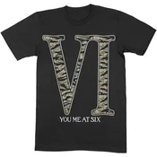 You Me At Six Camo VI Black XL Majica