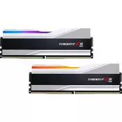 DDR5 32GB 6000MHz CL36 KIT (2x16GB) G.Skill RGB Trident Z 1,35V Gaming srebrna (F5-6000J3636F16GX2-TZ5RS)