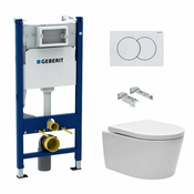 GEBERIT WC školjka s kompletom SIKOGES5W0 SAT Brevis (111.154.11.2)