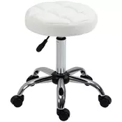 Homestar Vrtljiv stol z nastavljivo višino 355x355x51-67 cm bel