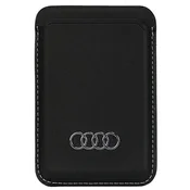 Audi Magnetna denarnica Audi iz sintetičnega usnja, združljiva z MagSafe - črna