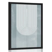 Plakat boho mavrica Mid-Century - 60x90 black