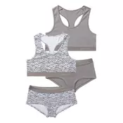 LASCANA Set perila siva/bela