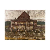 Canvas Slika na platnu House with Shingle Roof, Egon Schiele, 120 x 90 cm