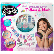 Set za Manikuru Colorbaby Shimmer n Sparkle Tattoos & Nails Childrens