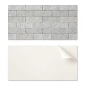 shumee Samolepilne vinilne ploščice, idealne za moderno notranjost, 3D vzorec opeke, 10x40x20 cm
