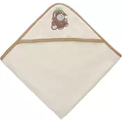 PEŠKIR SA KAPULJACOM 80/80 cm  krem