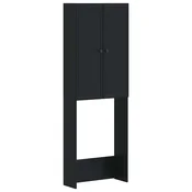 vidaXL Kabineta za stranišče EDE Črna 66 x 25,5 x 190 cm