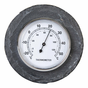 Stenski termometer iz skrilavca Esschert Design, O 10 cm