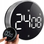 VERKGROUP Digitalni magnetni kuhinjski časovnik LCD odštevalnik črn, (5000245988)