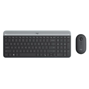 Logitech MK470 tastatura + Miš Wireless Slim Black (920-009180)