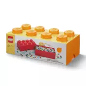 lego® kocka za shranjevanje 8 bright orange