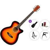 Pasadena PGC-10E Premium SET Vintage Sunburst Elektro-akusticna jumbo