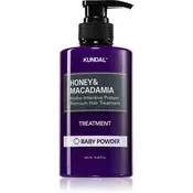 KUNDAL Honey & Macadamia Baby Powder intenzivna hidratantna njega za suhu i oštecenu kosu 500 ml
