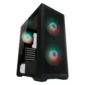 Kućište LC POWER LC-717B-ON Meshwork_L Dark, MIDI, ATX, window, crno, bez napajanja